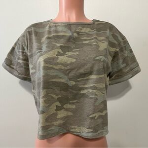 Blue Rain Camouflage Crop Top*****Size: XS